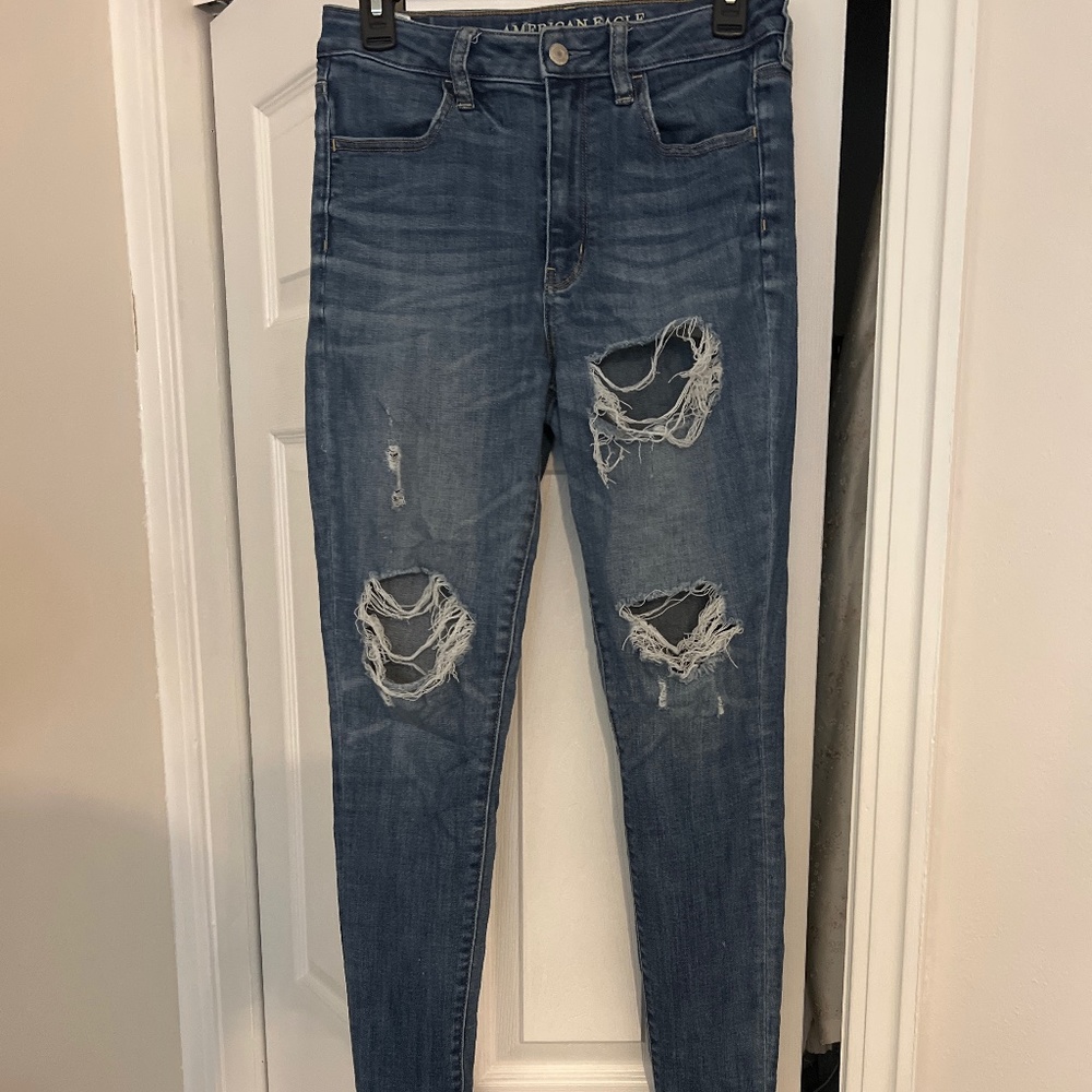 American Eagle super super stretch high waisted skinny jeans